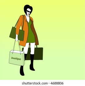 Young woman shopping