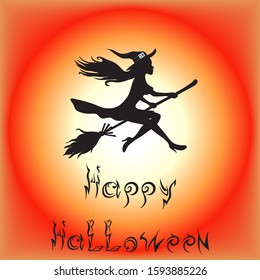 
Young woman silhouette. White background.
