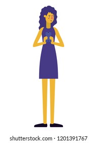 young woman with smartphone