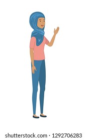 young woman standing avatar character
