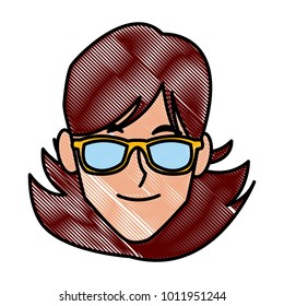 Young woman with sunglasses