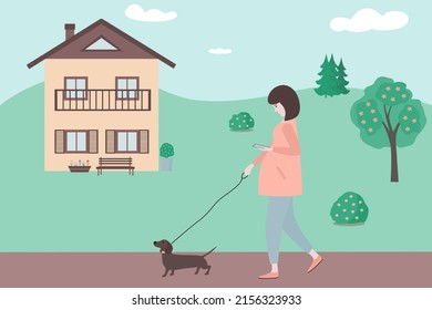 is it ok to walk a pregnant dog