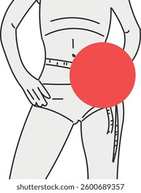 young woman with a thin waist holding a measuring tape