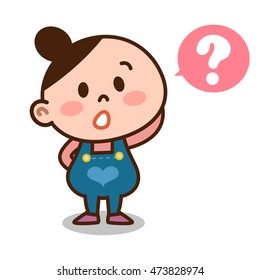 Young woman thinking