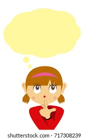 young woman thinking 