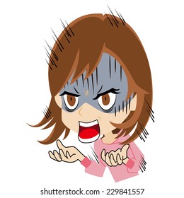 The young woman who gets mad