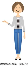 Young woman,mama,explanation