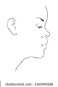 Young woman's face 
