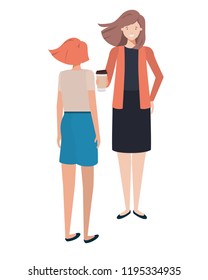 young women avatar character
