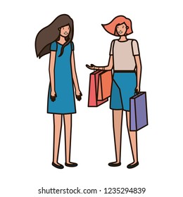 young women avatar character