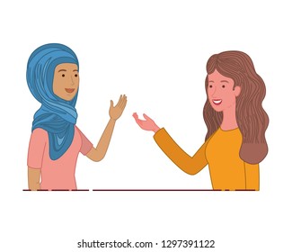 young women avatar character