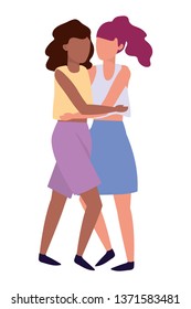 young women cartoon