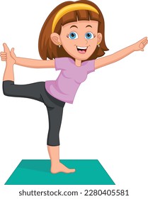 young women doing yoga exercises