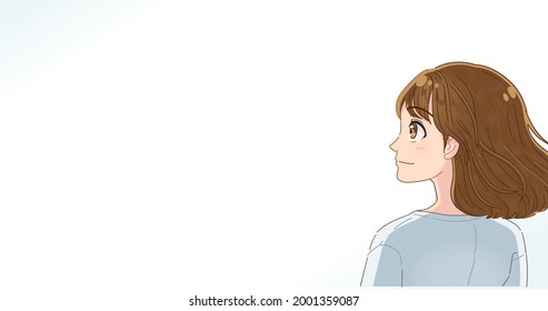 Young women are laughing while watching far.