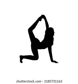 Young women sportive slim doing yoga  fitness exercises. Healthy lifestyle. Collection of female cartoon characters isolated on a white background - Vector