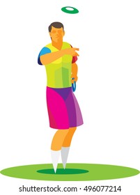 youngest player throws the ring in Quoits