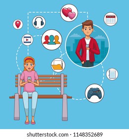 Youngs and smartphone