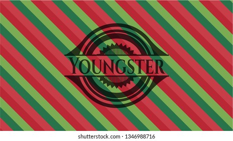 Youngster christmas style badge..