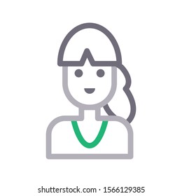 youngster vector colour line icon 