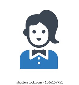 youngster vector glyph colour icon 