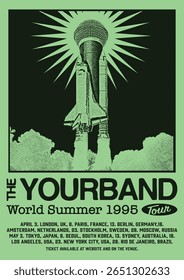 The Your Band Gig Poster Flyer Tour Mundial 