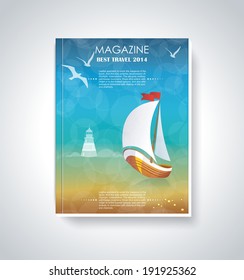 Your Best Travel Magazine. Brochure Cover Design.