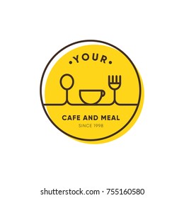 YOUR Cafe and Meal logo design 