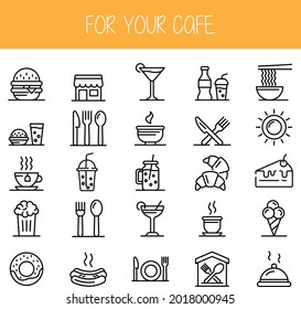 Para el signo o icono de su café
