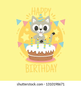 It's your cat birthday, celebrate it with this great file. 100% vector