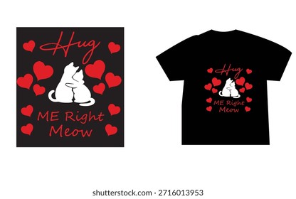 "Abrace seu gato - Design bonito gato amante T-Shirt"
