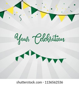 Your Celebration Vector Template Design Illustration