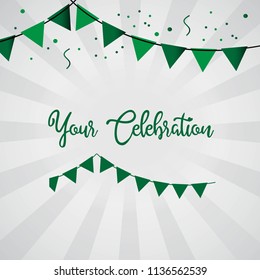 Your Celebration Vector Template Design Illustration