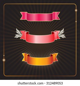 Your choice of three banners on a creative background