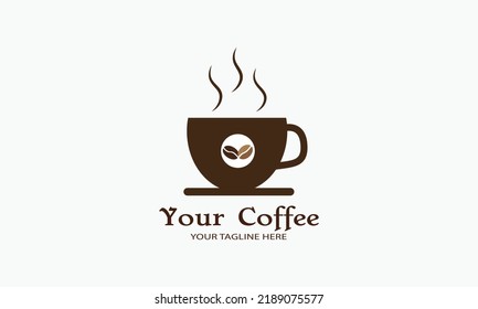 Your coffee logo template vector illustration of a sweet coffee logo