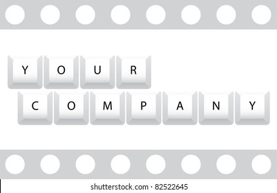 your company business card - illustration