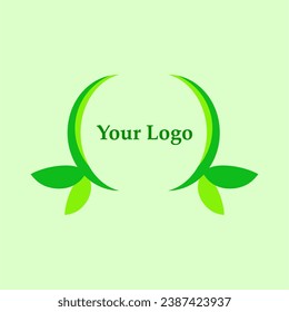 El logo de su empresa tiene un tema de belleza natural, ecología y estética. Su logotipo es una hoja verde estética