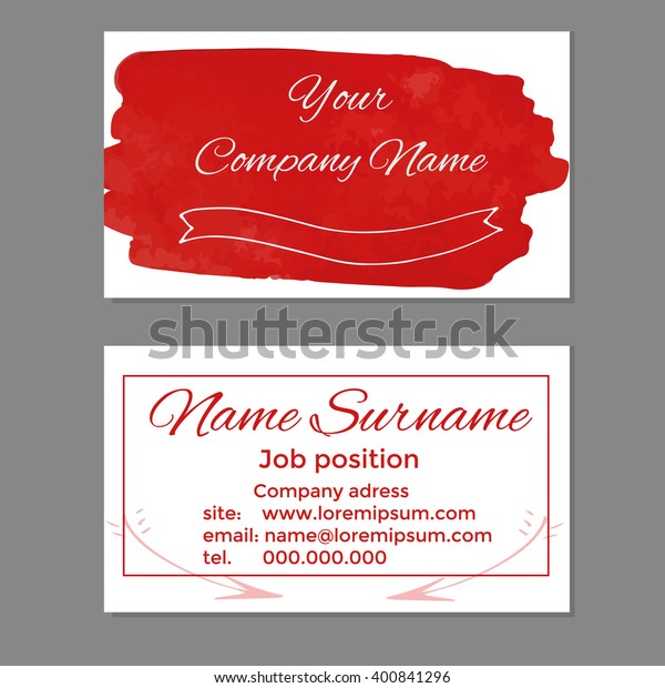 Your Company Name Business Cards Template Stock Vector Royalty Free