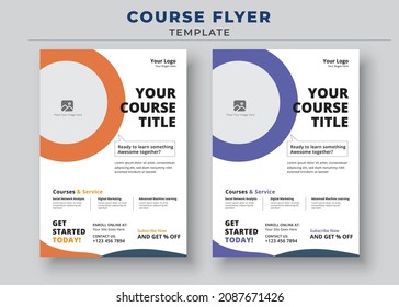 Your Course Title Flyer, Course Flyer Template, Online Class Flyers, Education Flyer, Online Course Flyers And Poster