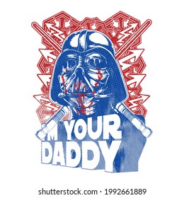 I'M your daddy slogan t shirt design