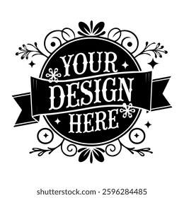 Your Design Here awesome typography t-shirt design