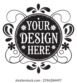 Your Design Here awesome typography t-shirt design