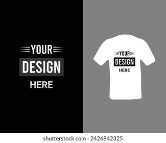 Your design here typography t-shirt design.