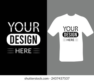 Your design here typography t-shirt design