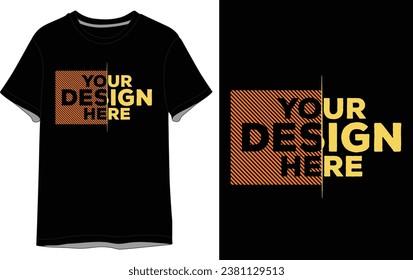 your design here vector black t shirt design