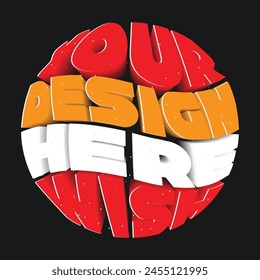 Your Design here wish Vector Template design