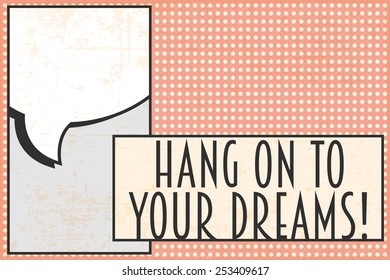 your dreams background, illustration in vector format