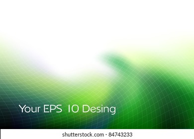 Your EPS 10 Design - green abstract background