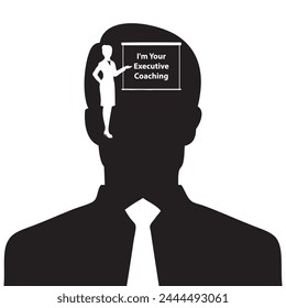 I am your Executive Coaching. Vector illustration.