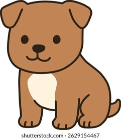 your friend is a cute puppy