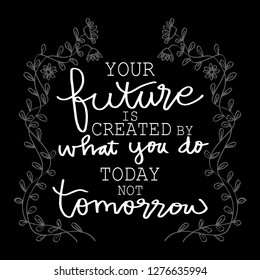 73 Your Future Is Created By What You Do Today Images, Stock Photos ...